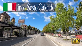 Lago Maggiore Italy 🇮🇹 Driving from Luino to Sesto Calende [upl. by Mirabel761]