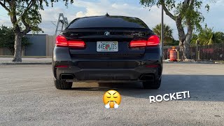 CRAZY 2021 M550i LAUNCH THAT SOUND Short Clip [upl. by Aryas334]