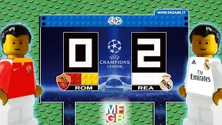 Roma vs Real Madrid 02 Lego Champions League  Goals Ronaldo  Jesé  Lego Calcio [upl. by Adnohs663]