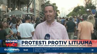 Protest protiv iskopavanja litijuma u Beogradu [upl. by Nirej]