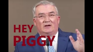 Jehovahs Witnesses Governing Body Member Says Jehovah Will Tear Down Watchtower Piggy Version [upl. by Elo628]