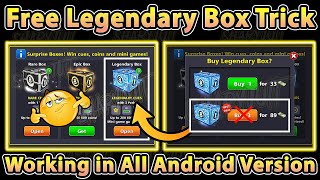 🤯 8 Ball Pool Legendary Boxes Trick  Working Method 100  Free Legendary Box By Shary Jutt Gamer [upl. by Anayit]