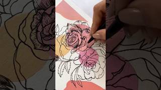 Day 1010 Daily Boho Art ✨ Acrylic Painting  Easy Canvas Drawing flowers asmr satisfyingart [upl. by Etterb902]