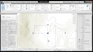 REVIT SITE 01 LINKING AND POSITIONING A DWG [upl. by Civ]