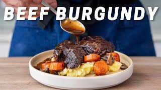 BEEF BOURGUIGNON French Beef Stew [upl. by Quickman844]