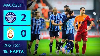 ÖZET Adana Demirspor 20 Galatasaray  18 Hafta  202122 [upl. by Annaiuq]