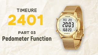 Timeure Tutorial for 2401 Series Pedometer Function Part 3 [upl. by Gilda]