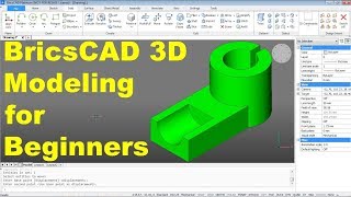 BricsCAD 3D Tutorial for Beginners [upl. by Ratha]