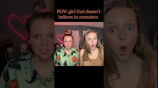 POV girl that doesn’t believe in monsters pov skeleton spooky halloween skits acting povs [upl. by Euqinna310]