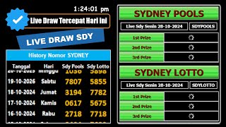 KELUARAN Result LIVE DRAW SYDNEY 28 Oktober 2024Pengeluaran sydney hari ini LIVE TERCEPAT [upl. by Henrion]