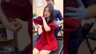 Hot chiropractor  chiropractic  chinese chiropractic  Nancy momoland video  Nancy chiropractic [upl. by Xet]