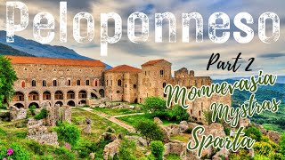 Peloponneso Prt 2 Momnevasia Mystras Sparta [upl. by Idnew]