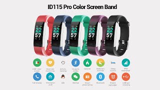 ID115 Pro Color Screen Smart Band [upl. by Amsed]