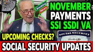 November Payment Alerts Essential Updates on SSI SSDI VA amp Social Security You Cant Miss [upl. by Esital]