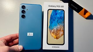 Samsung Galaxy M35 5G M356 Blue Unboxing [upl. by Mikiso]