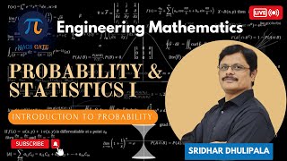 1 Introduction  Probability and Statistics Engineering Mathematics for all branches Sridhar Sir [upl. by Addis]