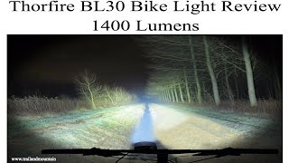 Thorfire BL30 1400 Lumen Bike Light Review [upl. by Ddet]