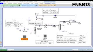 Aspen Hysys 121  SN Number Spread Sheet Methanol Reactor [upl. by Stag]