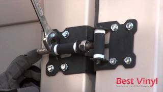 How to adjust gate hinges Best Vinyl [upl. by Happ]