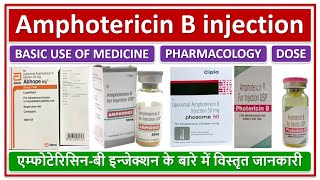 Amphotericin B injection Basic use Dose side effectएम्फोटेरिसिनबी इन्जेक्शन के बारे में जानकारी [upl. by Adnohsak]