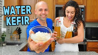 How to Make Water Kefir  Fermented Drink with Water Kefir Grains Starter Culture [upl. by Damalas]