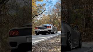 The foliage 🍁🏎️💨 carlife ferrari360modena carlifestyle ferrari360 ferrari 360modena [upl. by Keily]