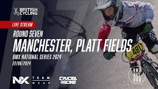 LIVE  BMX National Series 2024  Round 7  Manchester [upl. by Kenweigh]