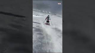 Silviu Oltean 🇷🇴  skiing short turns in Livigno weareskiing atomic [upl. by Fawnia]