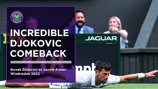 Novak Djokovic vs Jannik Sinner  Wimbledon 2022  Extended Highlights [upl. by Hevak]