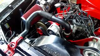 89 mustang b303 cam 17 roller rockers trick flow upper and lower intake gt40p heads [upl. by Braeunig]