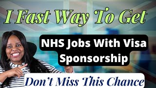 Opportunity is Here NHS Active Recruitment With Visa Sponsorship Move WIth Family [upl. by Retnuh]