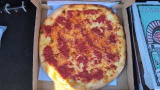 Papas Tomato Pie Oldest Pizzeria in the USA Robinsville NJ By YYZ REVIEW [upl. by Ayikat848]