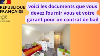 Campus France les documents nécessaires pour un contrat de bail étudiant quotlogementquot [upl. by Ymmij]