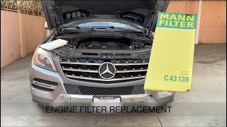 ML 350 Engine filter replacment [upl. by Alema]