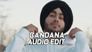 Bandana  Shubh new song「audio edit 」 [upl. by Iblehs]