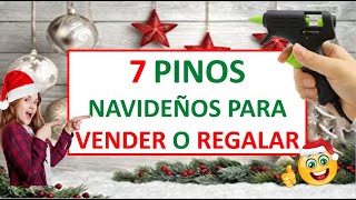 7 PINOS NAVIDEÑOS para VENDER o REGALAR 🎅 ADORNOS para NAVIDAD con RECICLAJE 🎄 [upl. by Dnana847]