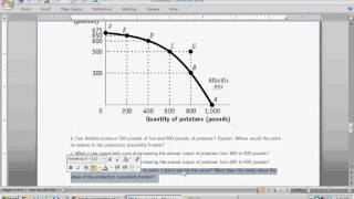 Production Possibility Frontier PPF  Intro to Microeconomics [upl. by Notyalk]