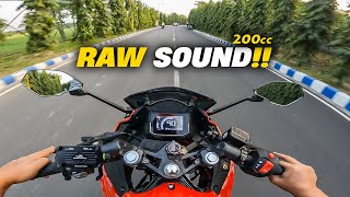 Bajaj Pulsar NS200 vs Pulsar N250 vs Pulsar 220F vs Hero Karizma XMR 210 vs KTM RC200 Exhaust Sound [upl. by Airres]