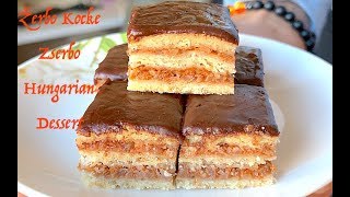 Posne Žerbo Kocke  Sitni Kolači  Zserbó Dessert  Gerbeaud Torta CooKing recepti [upl. by Dawna]