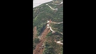 Landslide Wipes Out Orchards Crumbles Roads [upl. by Markos]