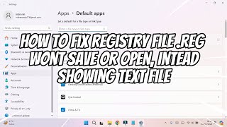 How to Fix Registry File REG wont Save or Open Showing TEXT File [upl. by Kwabena]