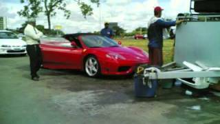 Ferrari F360 vs Honda Civic Turbo  Brazil [upl. by Orvie]