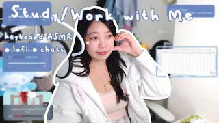 clicksclacks amp catching cats coworking ☁︎°˖✧ studywork with me [upl. by Daegal]