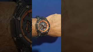 GA21001A4ER with mods gshock Casioak hiphop rap wristgame watch fyp reels fresh orange [upl. by Waddle]