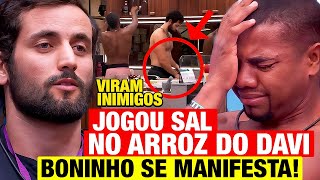 BBB 24  Matheus joga 1 QUILO DE SAL NO ARROZ DO DAVI Boninho aparece e toma atitude [upl. by Fadas]