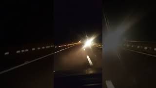 Bundelkhand expressway at night near Banda [upl. by Ahcsropal530]