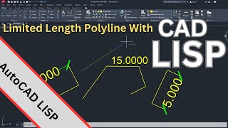 Discover the Secret of Fixed amp Limited Length Polyline With AutoCAD Lisp [upl. by Eiramyelhsa478]