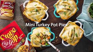 Mini Turkey Pot Pies Recipe [upl. by Minne]