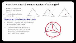 Constructing an Circumscribed Circle of a Triangle [upl. by Cardew]