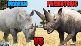 Rhino vs Arsinoitherium  SPORE [upl. by Ttegdirb]